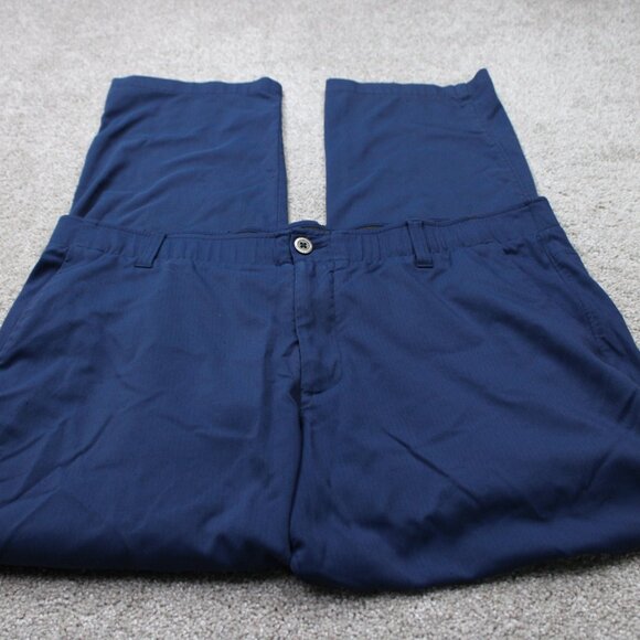 Under Armour Pants Mens 40x30 Blue UA Showdown Golf Stretch Straight Leg - Picture 2 of 11